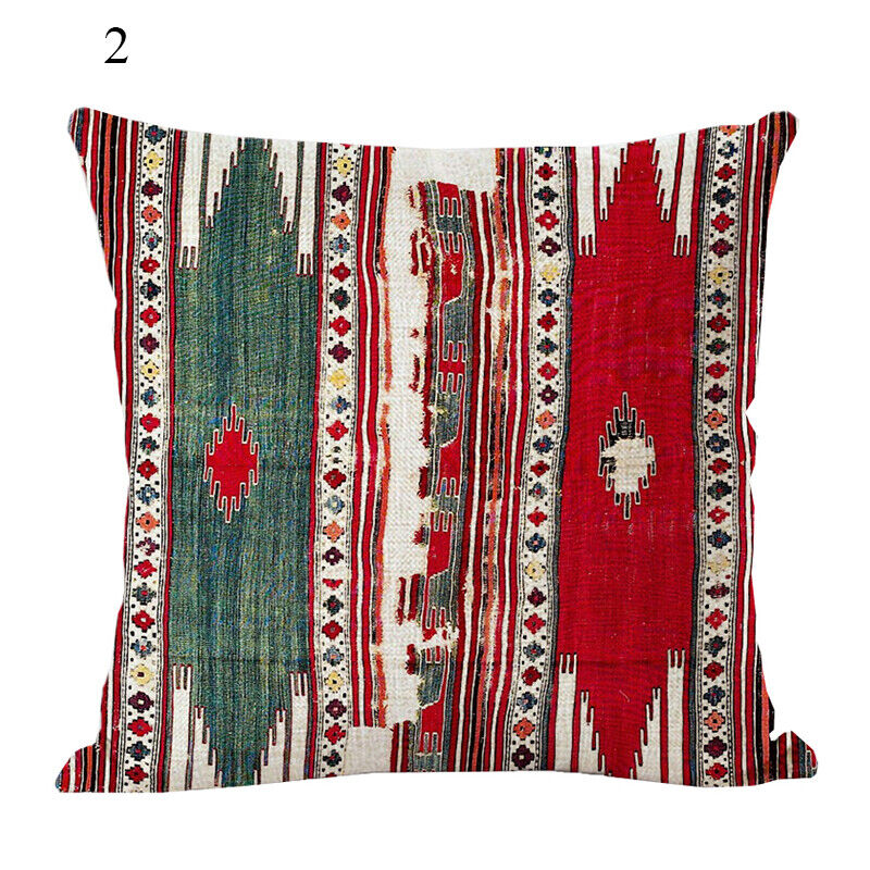 Ethnic Boho Mandala Print Linen Throw Pillow Case Sofa Cushion Cover Home Decor!