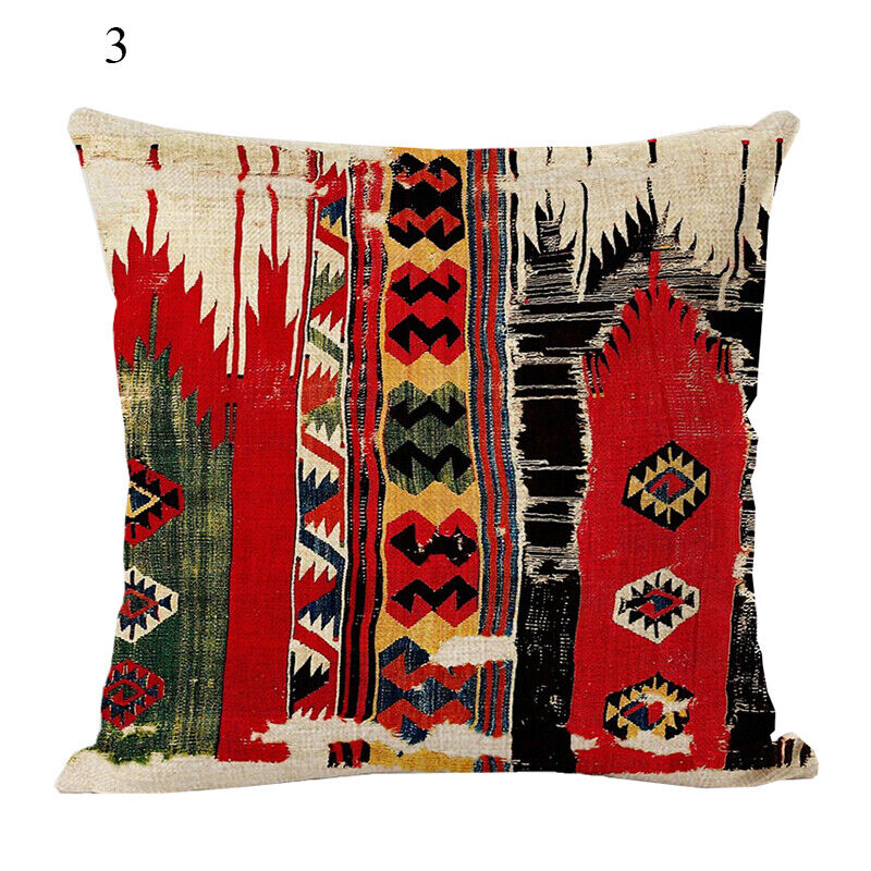Ethnic Boho Mandala Print Linen Throw Pillow Case Sofa Cushion Cover Home Decor!