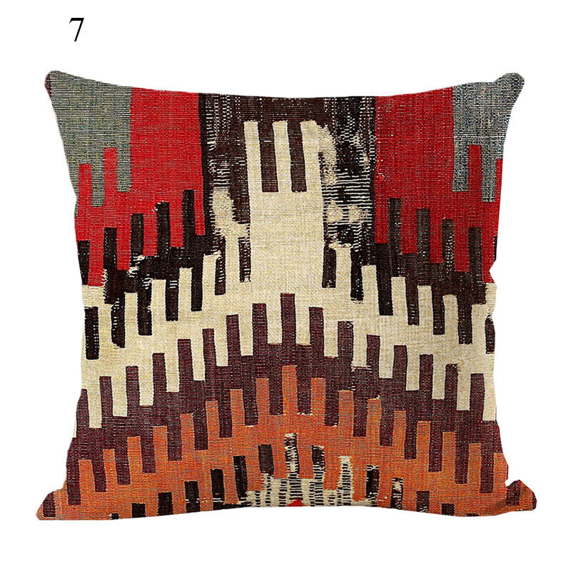 Ethnic Boho Mandala Print Linen Throw Pillow Case Sofa Cushion Cover Home Decor!