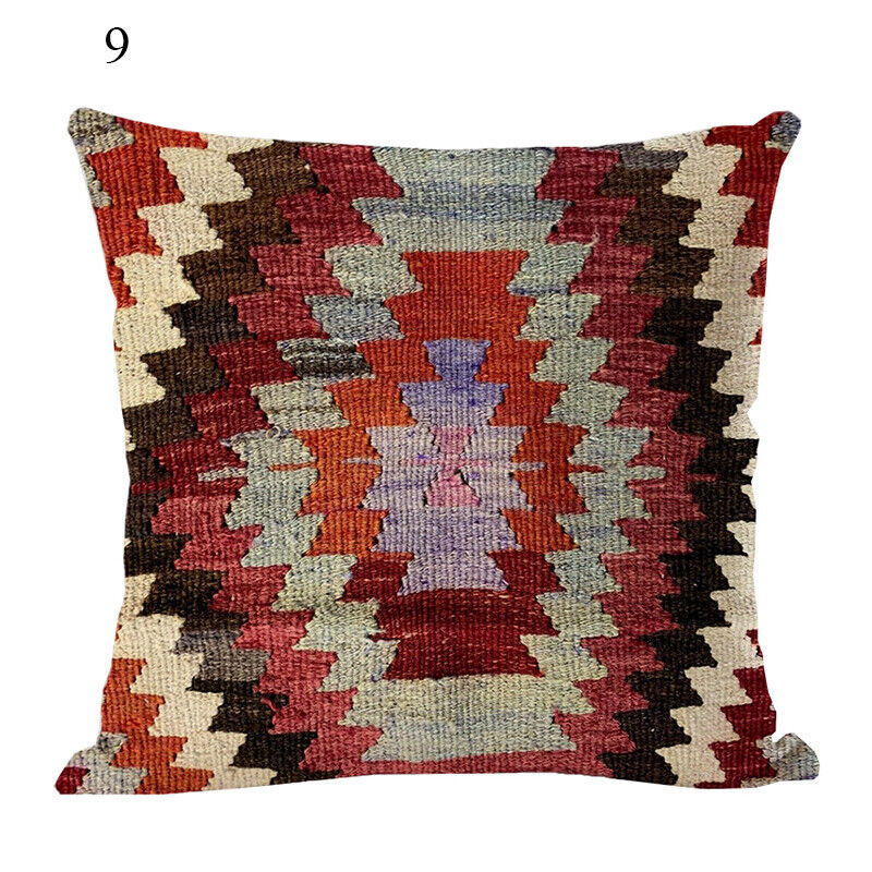 Ethnic Boho Mandala Print Linen Throw Pillow Case Sofa Cushion Cover Home Decor!