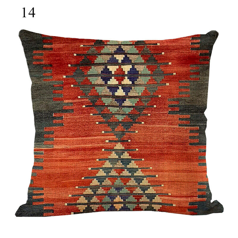 Ethnic Boho Mandala Print Linen Throw Pillow Case Sofa Cushion Cover Home Decor!