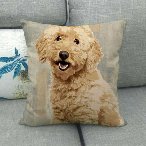 18" Pet Dog Puppy French Bulldog Throw Pillow Case Labrador Couch Cushion Cover
