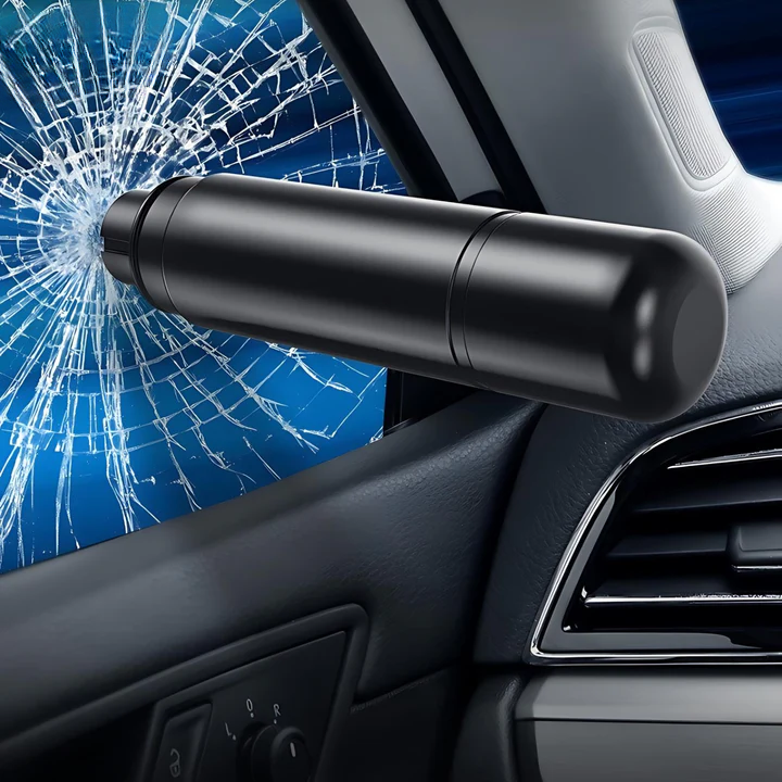 SAFEKEY | Emergency 2-in-1 Safety Tool with Window Breaker and Seat Belt Cutter (1+1 FREE)