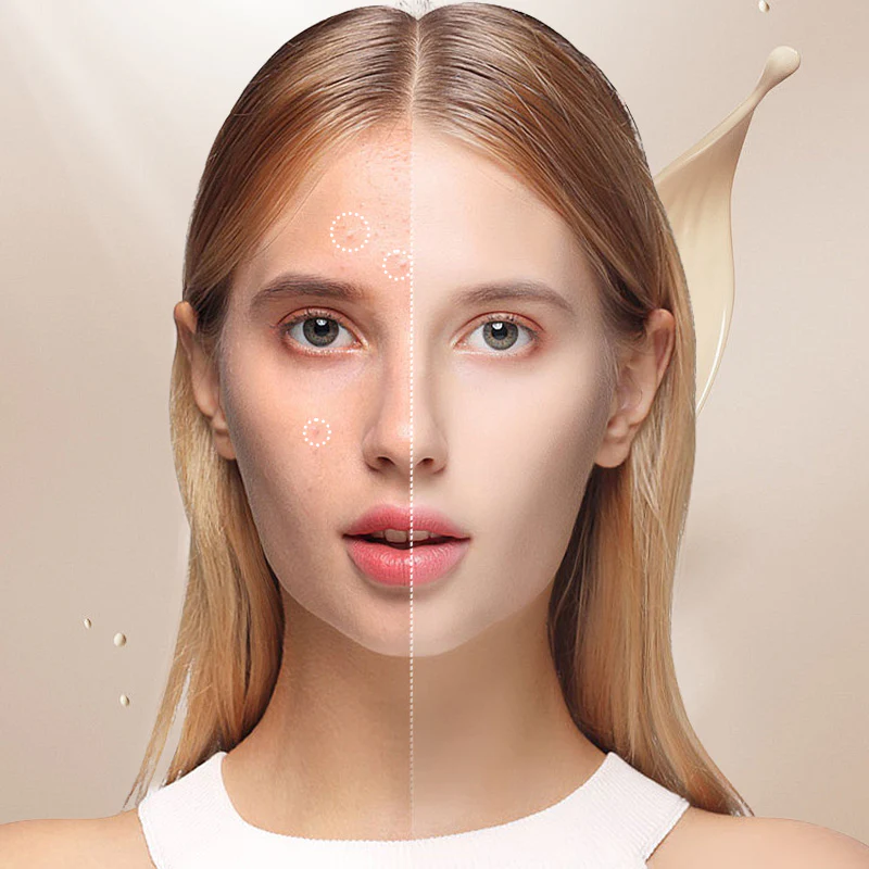 Flawless Natural Matte Foundation Stick | Portable with Built-In Brush (12g)