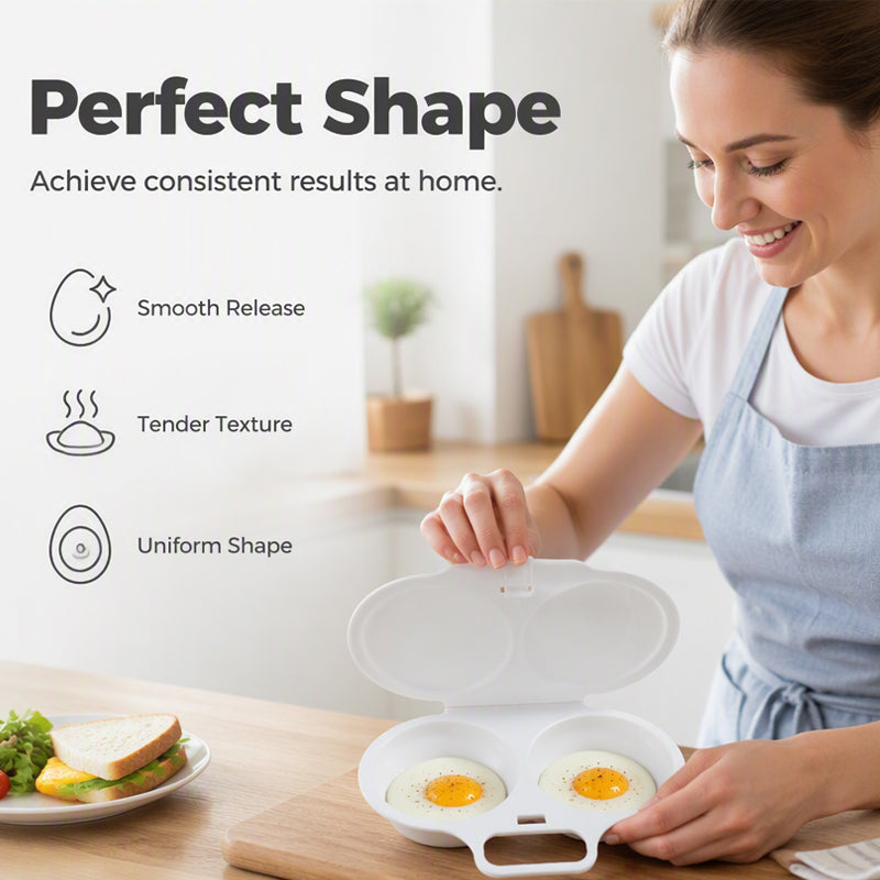 đł 50 % RABATT NU! đ„ Smart Ăggpocherare för MikrovĂ„gsugn med Lock â Perfekt Pocherade Ăgg pĂ„ NĂ„gra Minuter âš