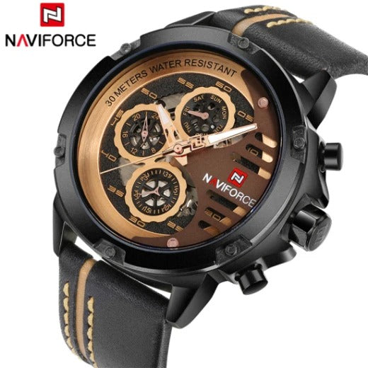 NAVIFORCE Men NF9110 Fashion Sport 24 Hour Display Watch