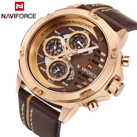 NAVIFORCE Men NF9110 Fashion Sport 24 Hour Display Watch
