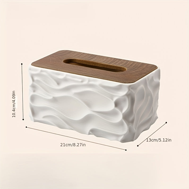 Modern Minimalist Tissue Box Cover | Stylish Square Tissue Holder