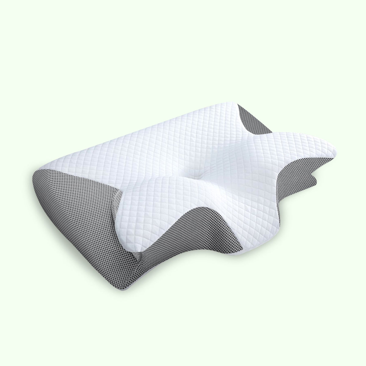 Butterfly Memory Foam Neck Pillow with Armrests for Side & Back Sleepers