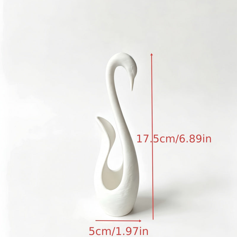 Plastic Abstract Swan Decorative Vase