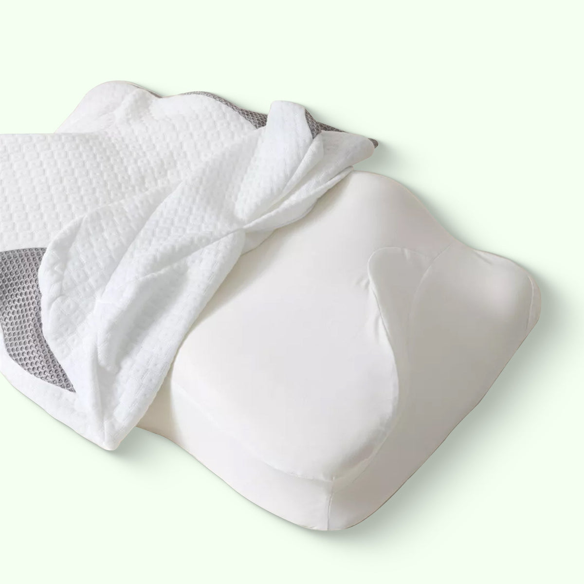 Butterfly Memory Foam Neck Pillow with Armrests for Side & Back Sleepers