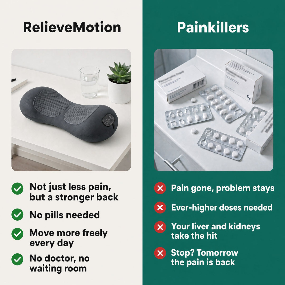 RelieveMotion Back Massager Pro