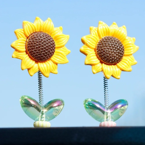 SunnyVibe Sunflower Car Ornaments