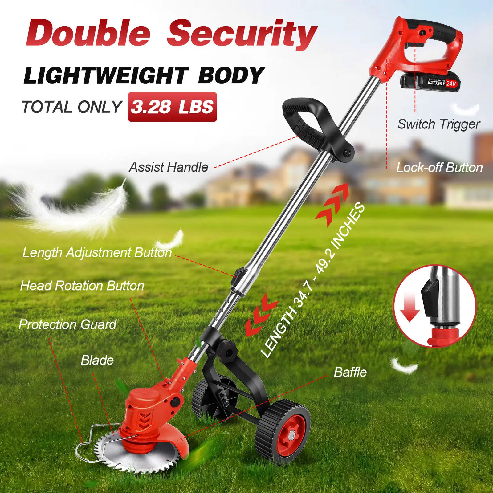 3-in-1 Wireless Turf Trimmer