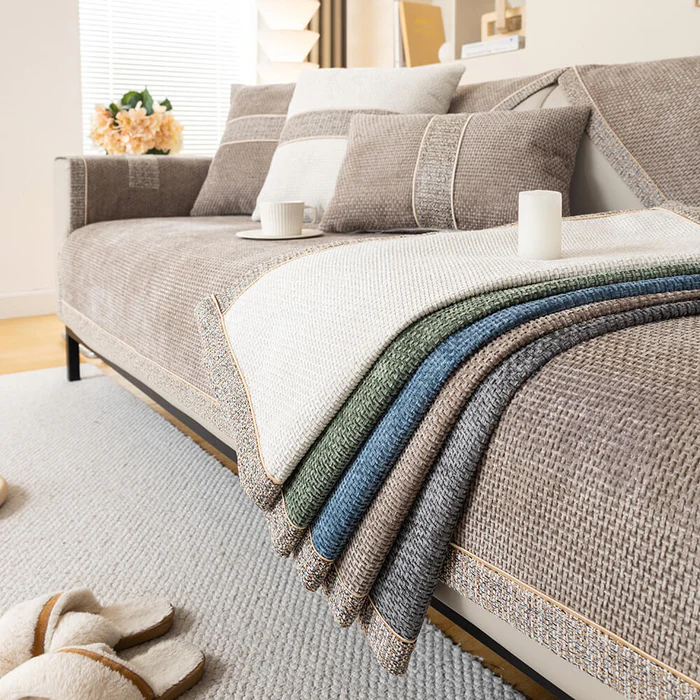 MODERNA | Tweed Woven Chenille All-Season Non-Slip Sofa Cover