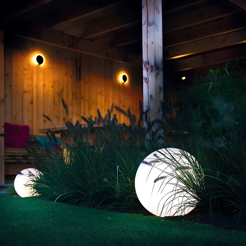 Radiant Spherical Garden Light