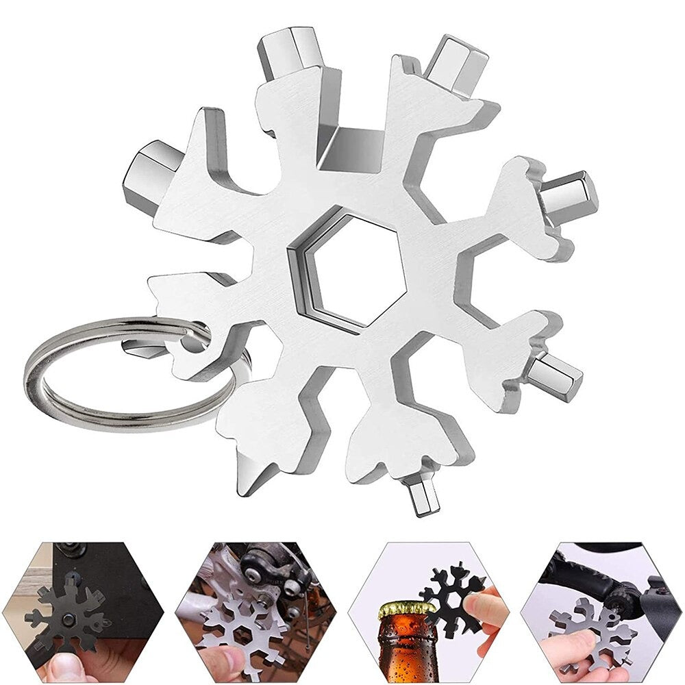 18-in-1 Snowflake Multi-Function Tool