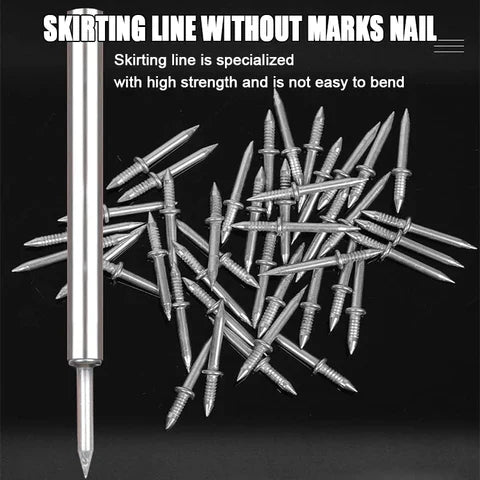 Double-Head Skirting Thread Seamless Nail Drill Set