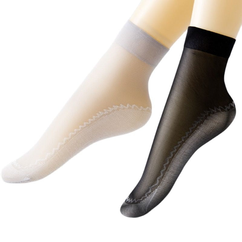 Silky Cotton Anti-Slip Socks