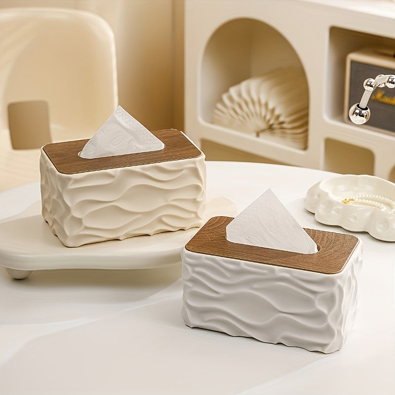 Modern Minimalist Tissue Box Cover | Stylish Square Tissue Holder