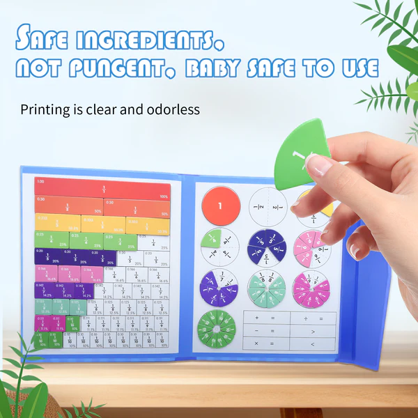 MAGNET MONTESSORI FRACTION PUZZLE | INTERACTIVE LEARNING TOOL FOR CHILDREN