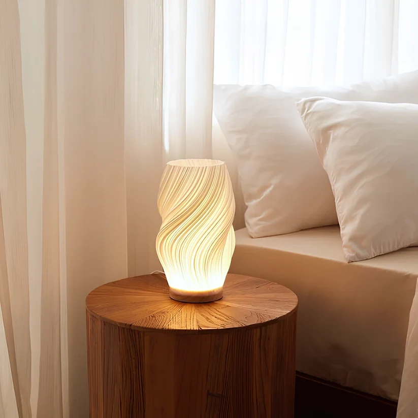 Elegant Serene Wavecrest Lamp