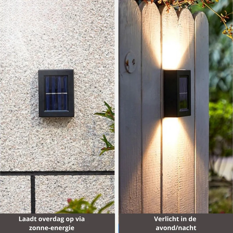 SolarLuxe LED Solar Wall Lamp - Automatic Operation