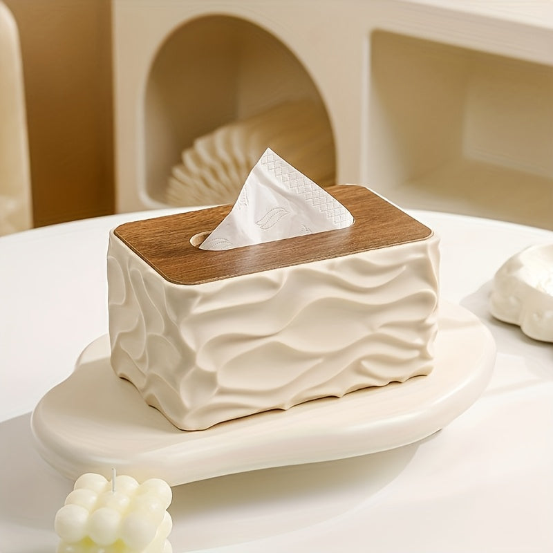 Modern Minimalist Tissue Box Cover | Stylish Square Tissue Holder