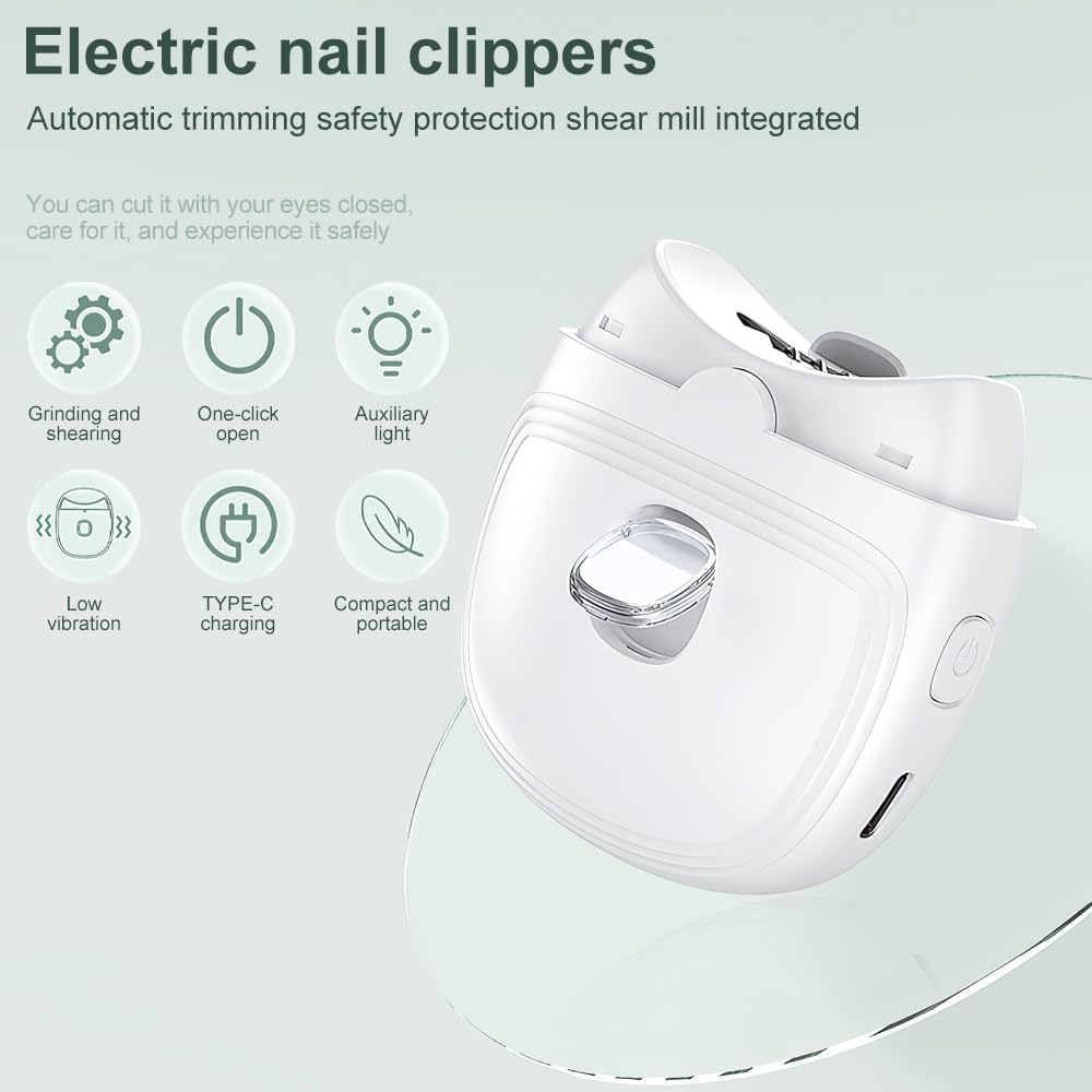 Smart Electric Nail Clippers - USB Rechargeable