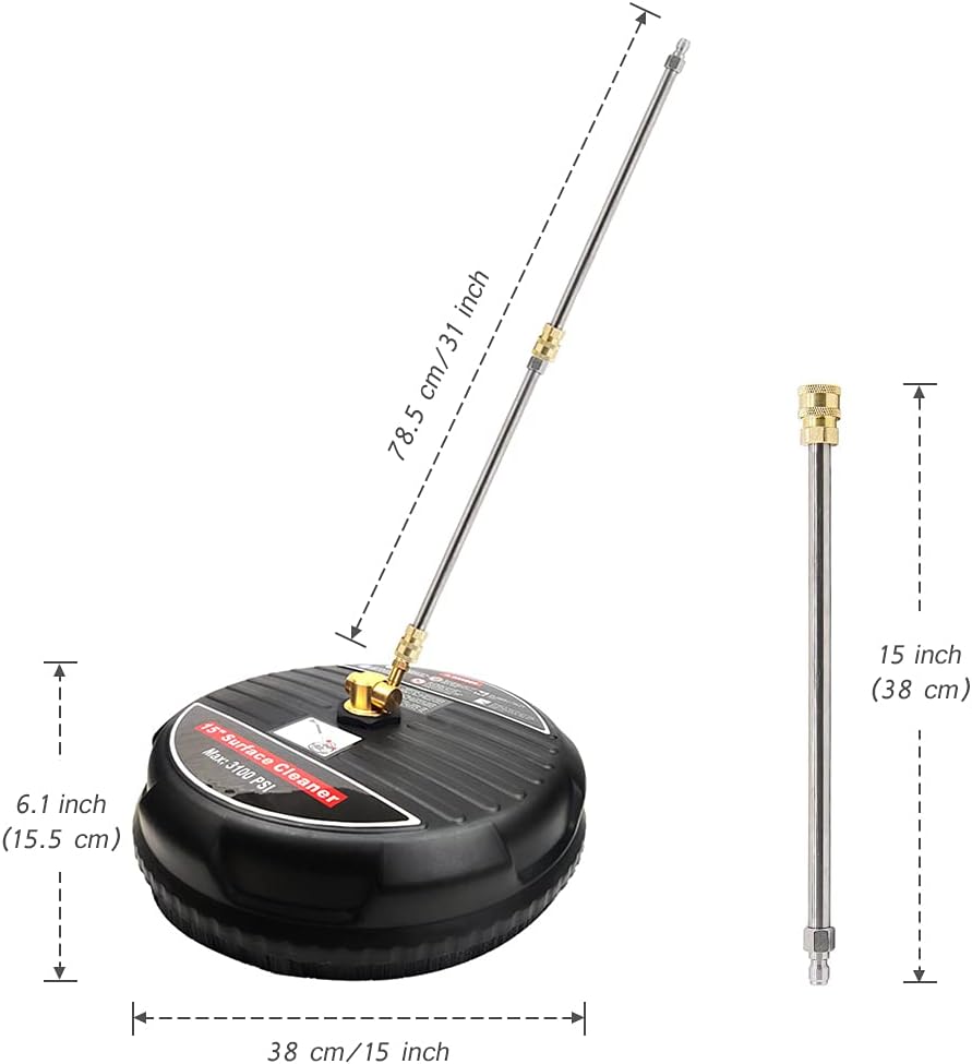 15-Inch Surface Pressure Washer - Easy Instant Setup