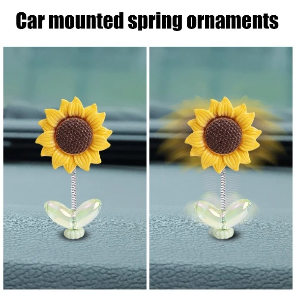 SunnyVibe Sunflower Car Ornaments