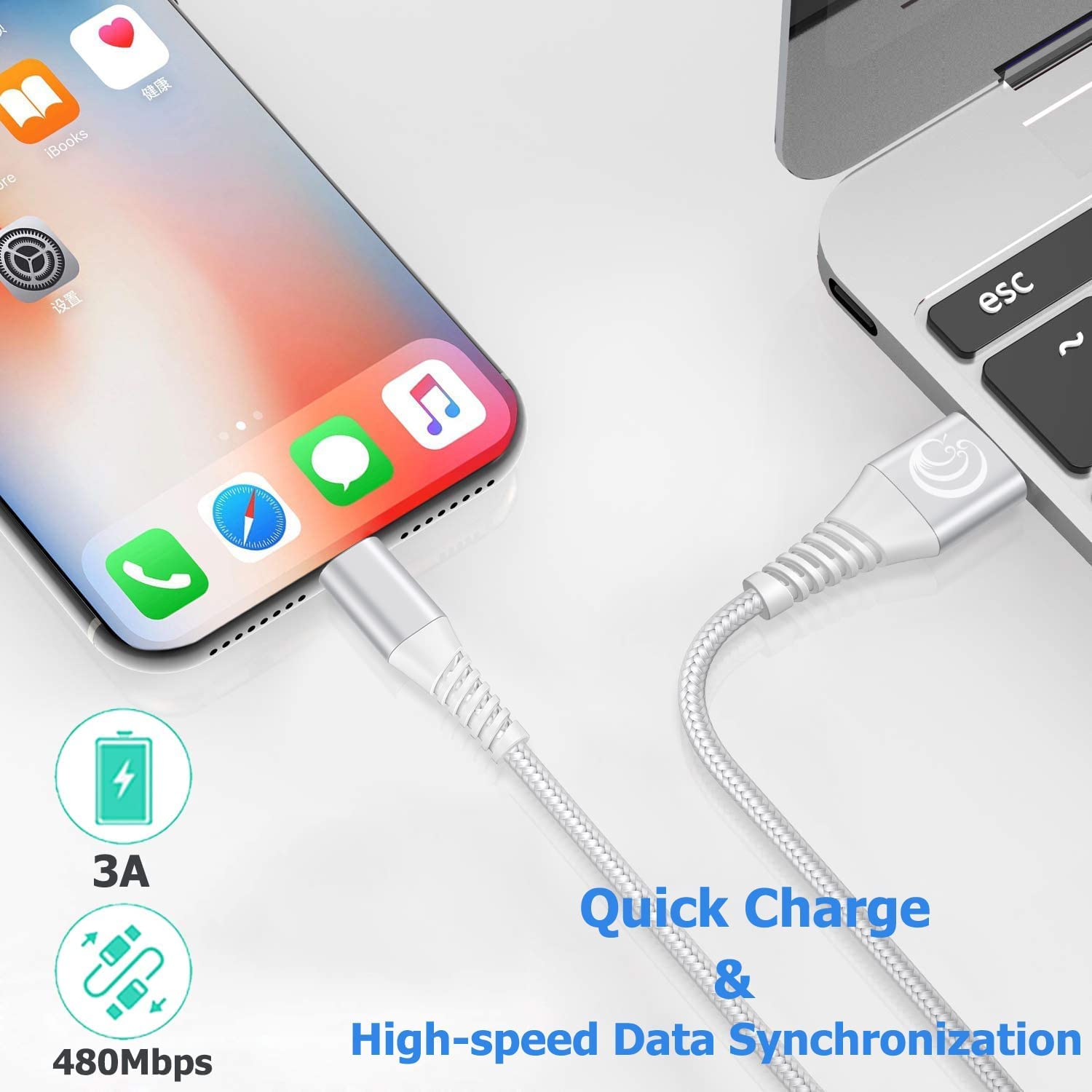 Lightning Cable Fast Charging Cord