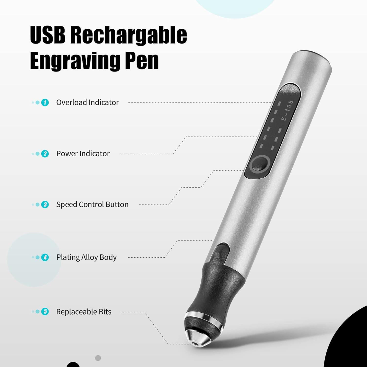 Cordless Engraving Pen works seamlessly on 50+ different surfaces