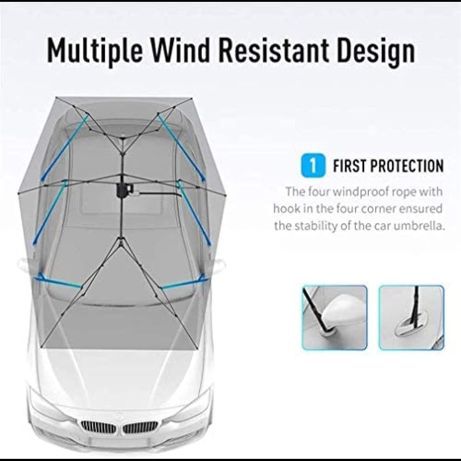 Semi-Automatic Portable Car Sunshade Tent