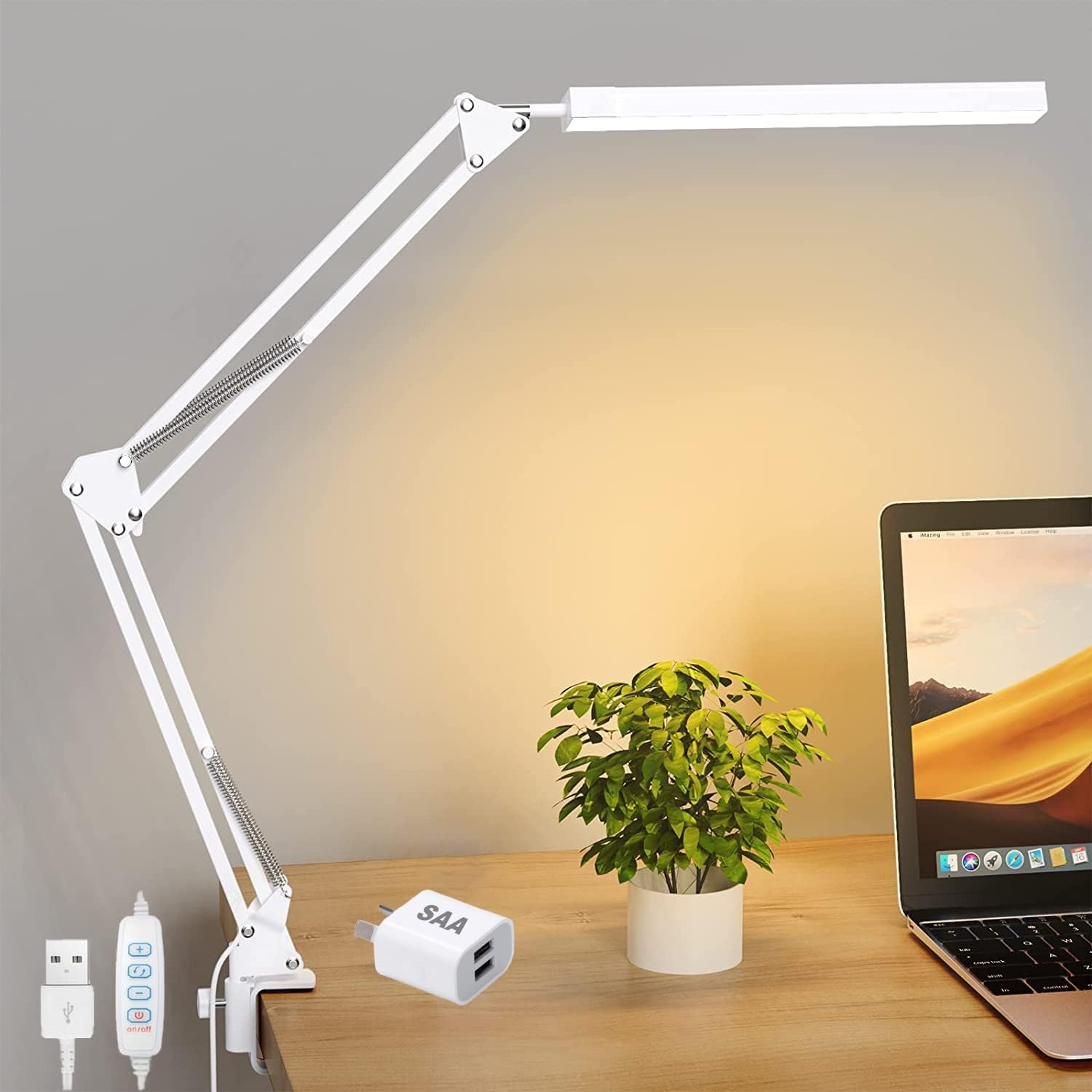 LED Desk Lamp with Clamp