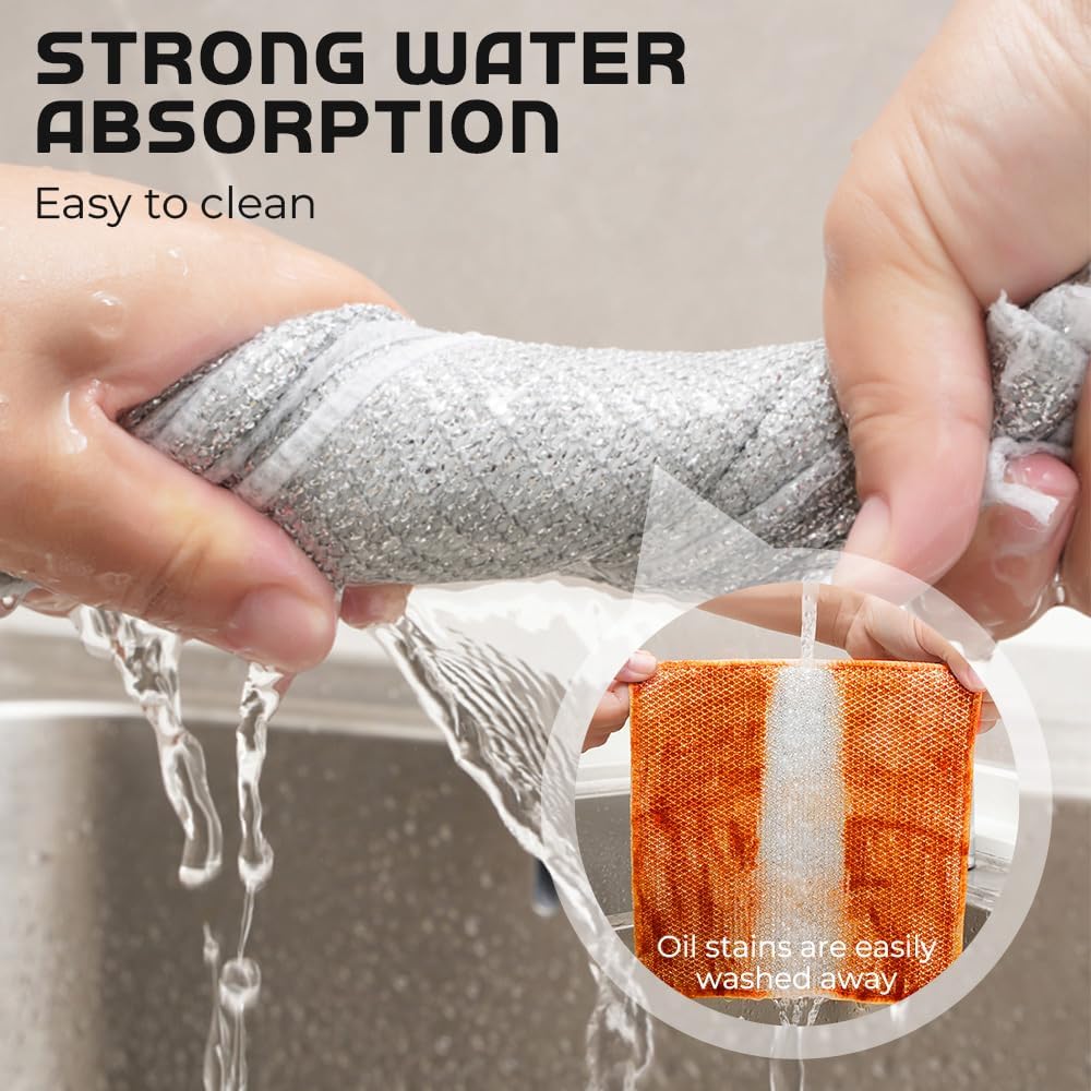 Wet and Dry Dishwashing Rust Removal Magic Kitchen Towel