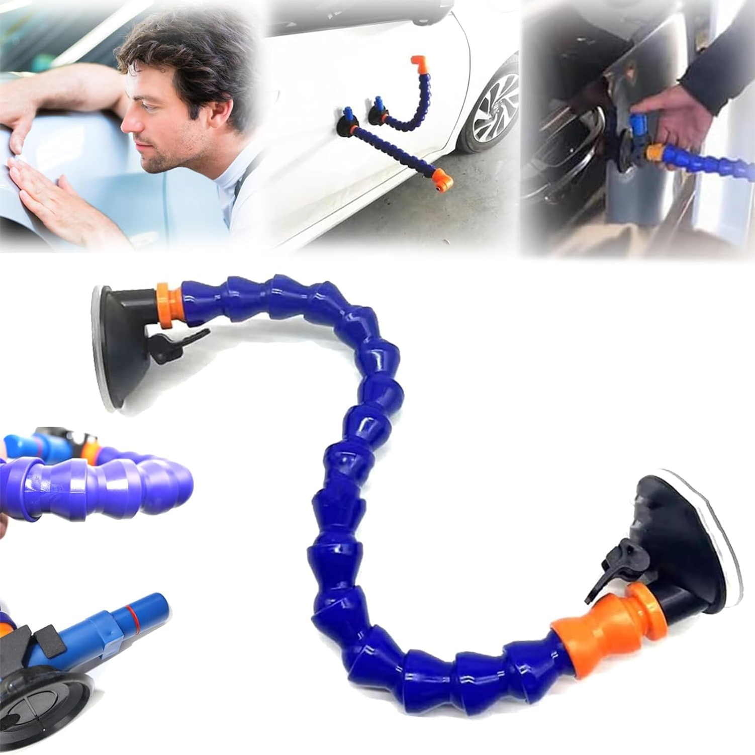 Flexible Air Pump Car Dent Repair Tool with Leveling & Suction Cup