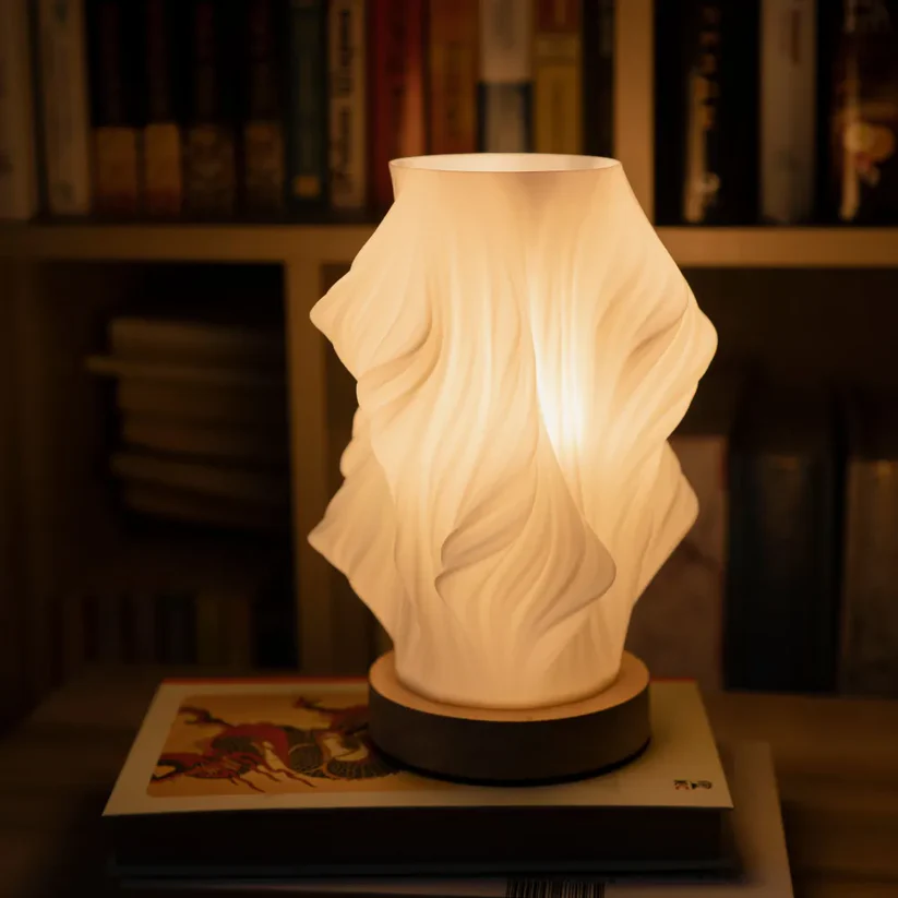 Elegant Serene Wavecrest Lamp