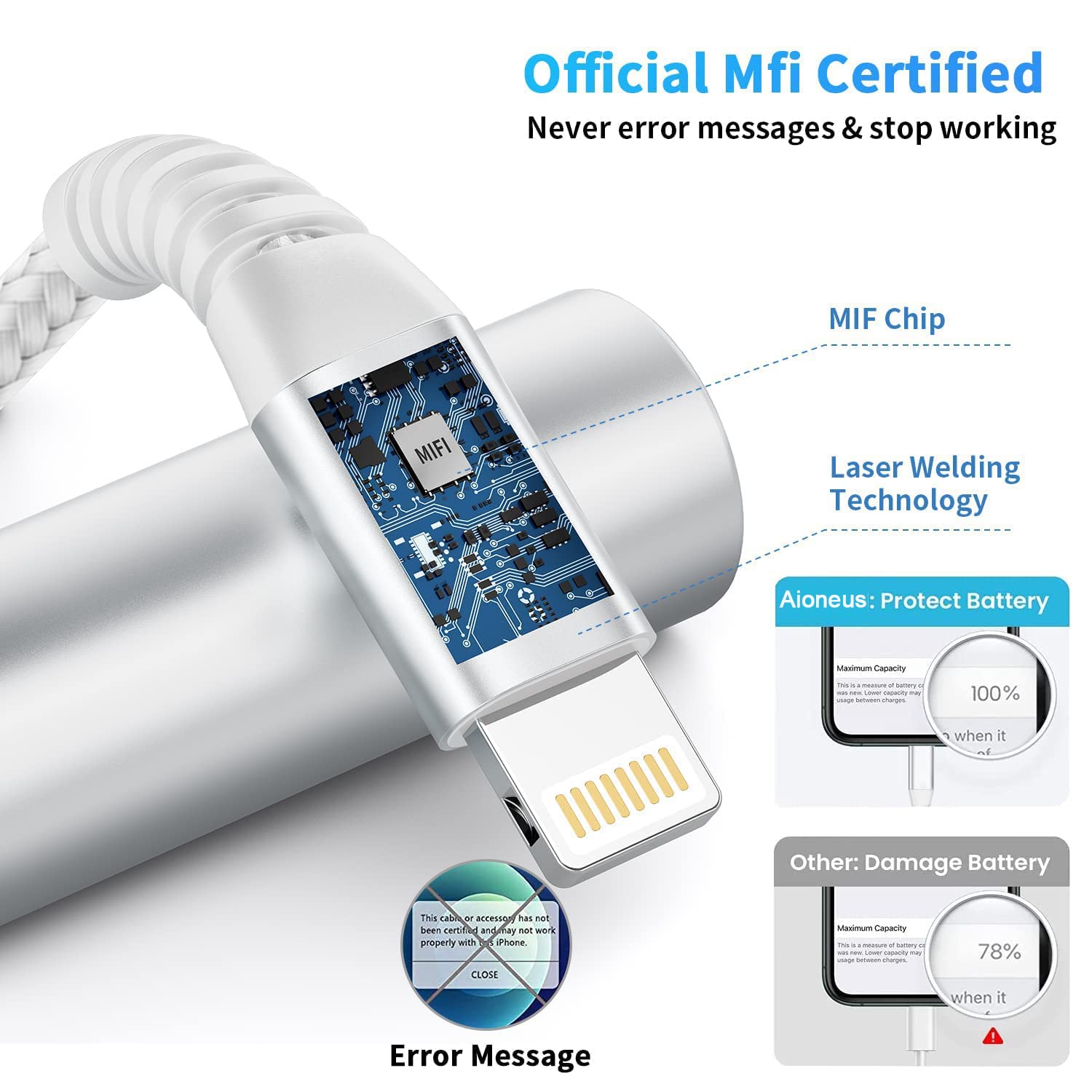 Lightning Cable Fast Charging Cord