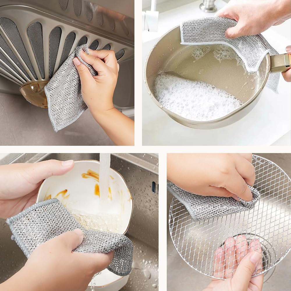 Wet and Dry Dishwashing Rust Removal Magic Kitchen Towel