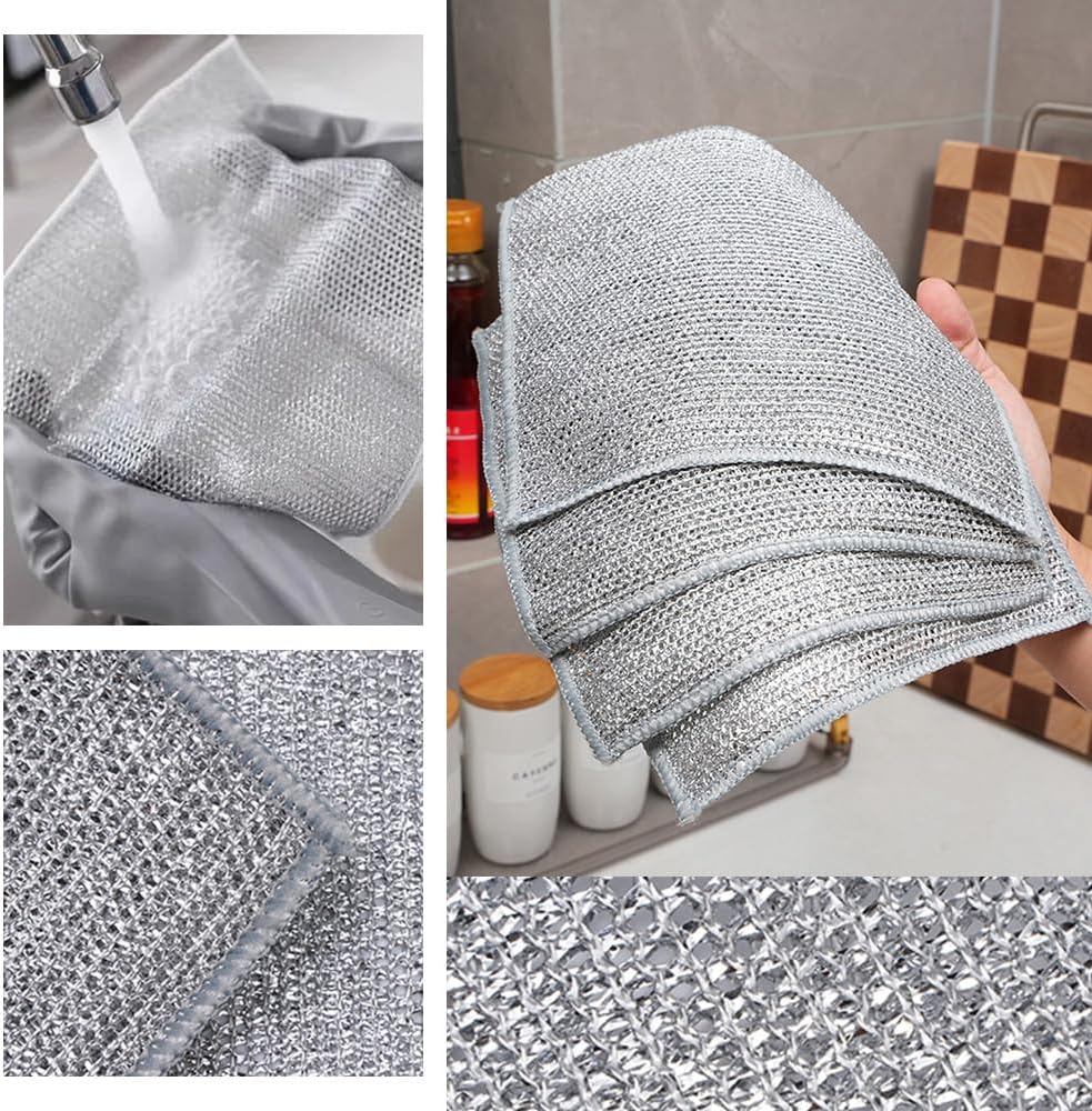 Wet and Dry Dishwashing Rust Removal Magic Kitchen Towel