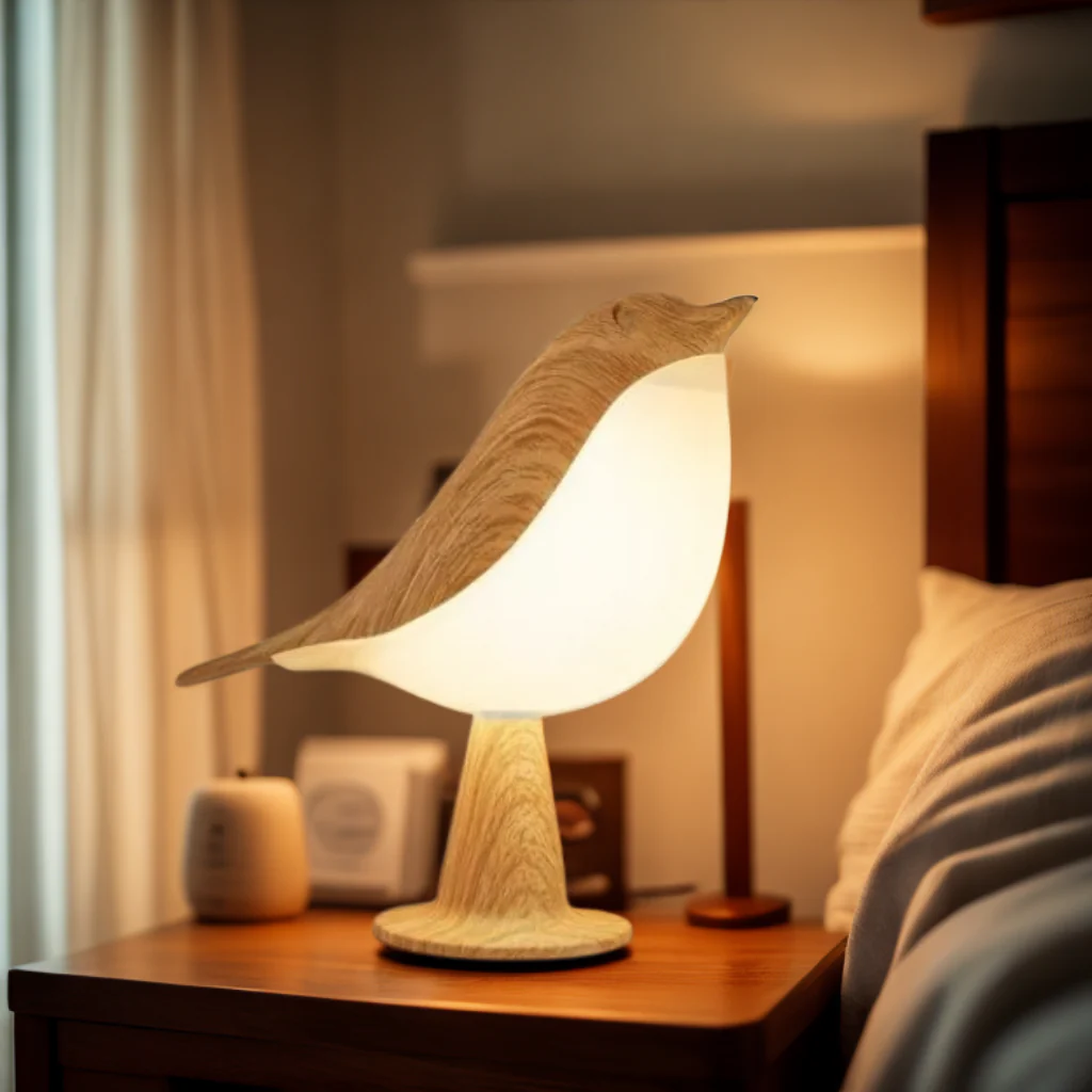 ZenBird LED Bedside Lamp with Aromatherapy Diffuser