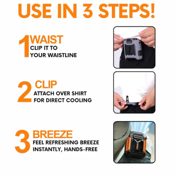 Hands‑Free Jobsite Cooling Fan