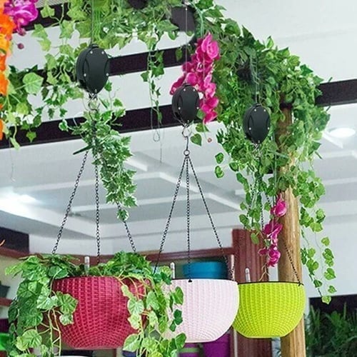 Adjustable Plant Pulley Set for Hanging Baskets, Pots, and Bird Feeders