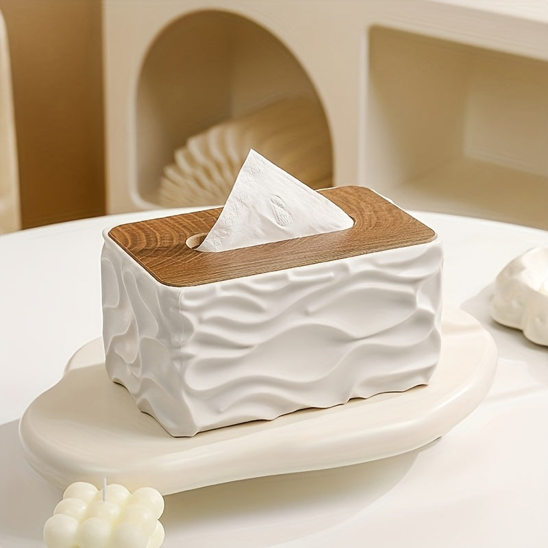 Modern Minimalist Tissue Box Cover | Stylish Square Tissue Holder