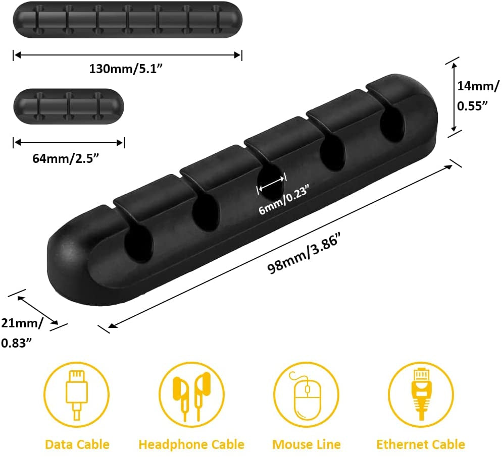 Cable Clips Cord Management Organizer