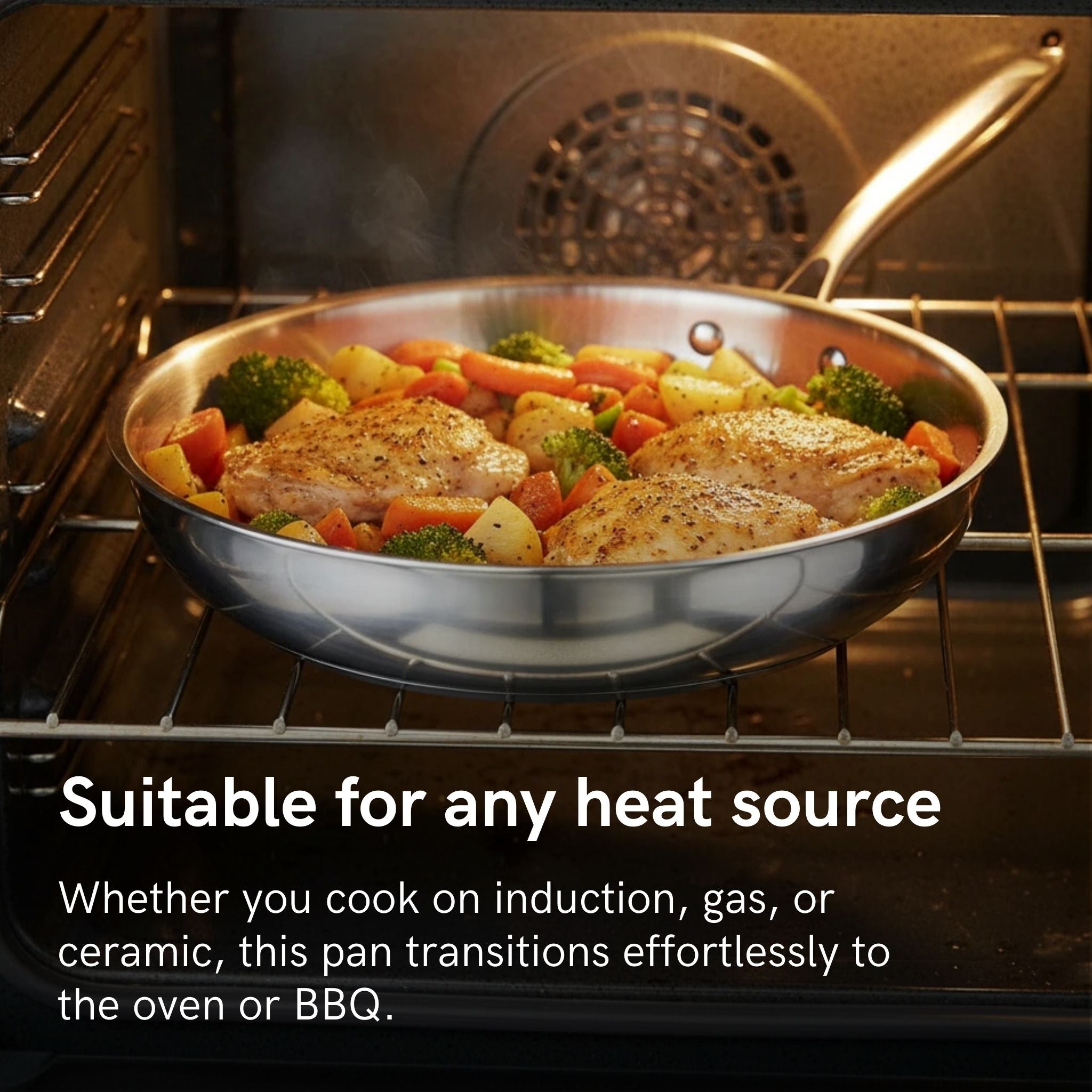 Harrison Titanium Hammered Pan + Spatula Bundle