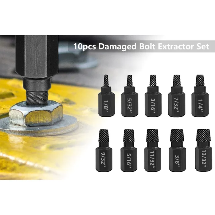 Broken Head Bolt Screw Cap Extractor Kit Removal Tool set