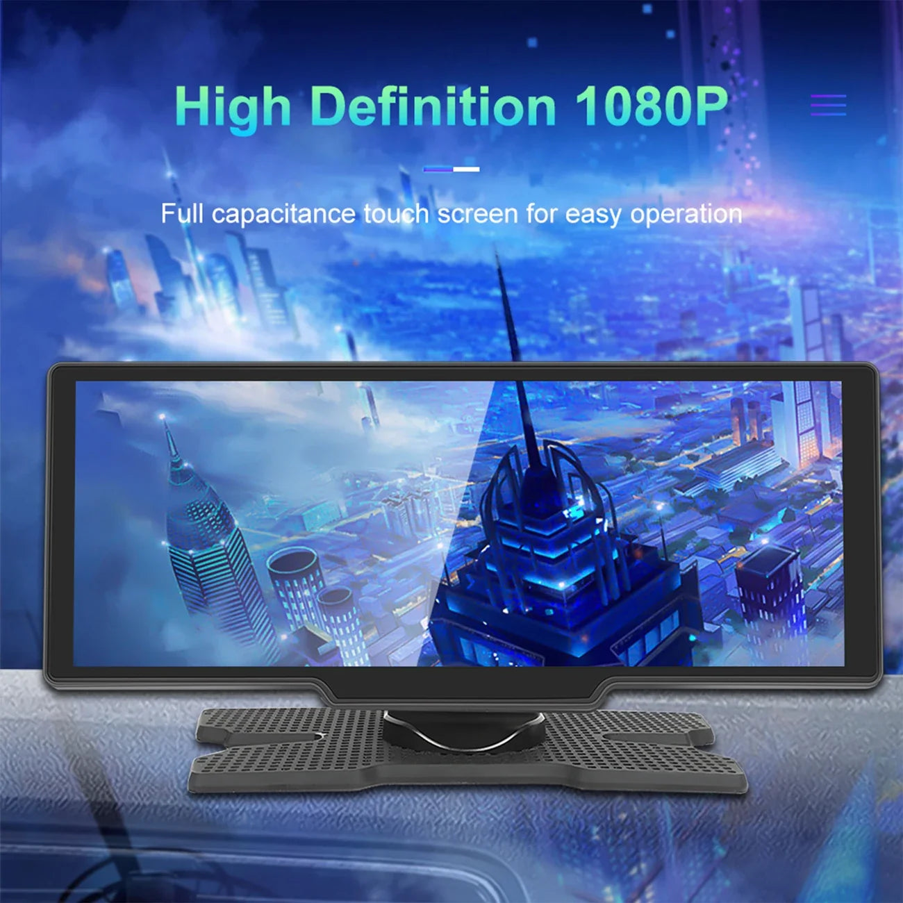10-Inch CarConnect Smart Display with Free Reverse Camera – 2025 Edition