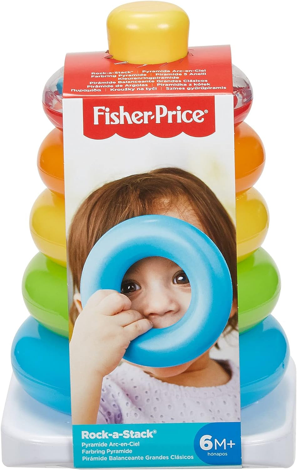 Classic Roly-Poly Ring Stacking Baby Toy